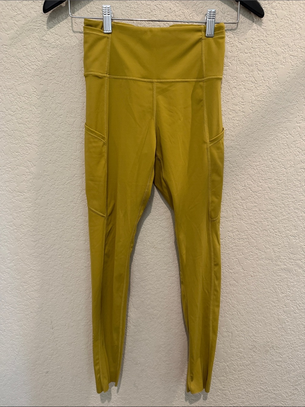 Lululemon High-Waist Pocket Leggings in Mustard Yellow size 4